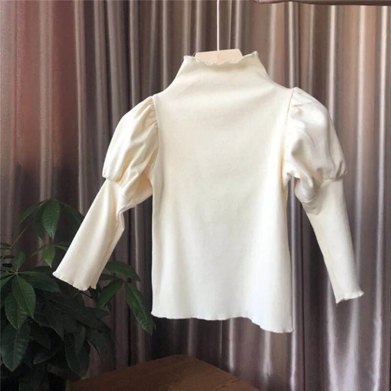 Girls puff sleeve shirt