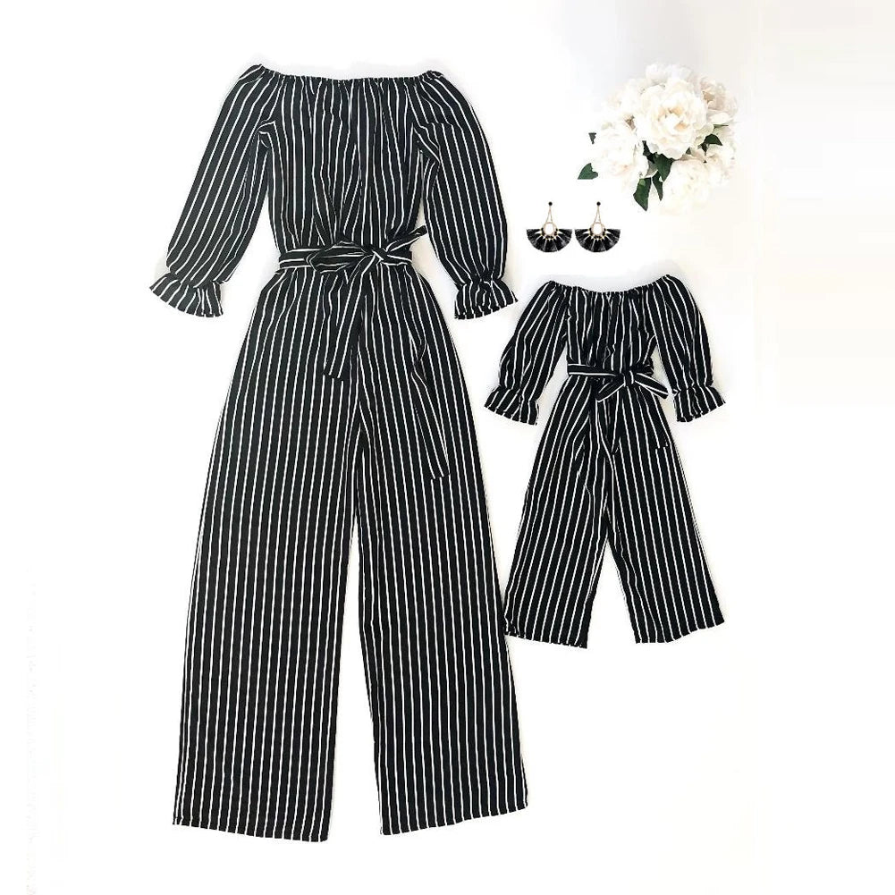 Mommy and Me Striped Romper