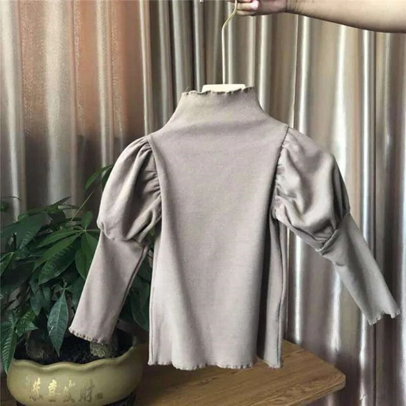 Girls puff sleeve shirt