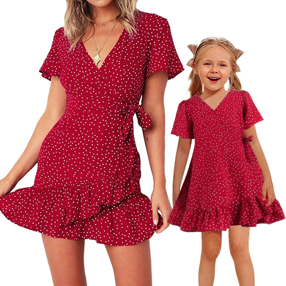 Mom and Me Short Sleeve Dress