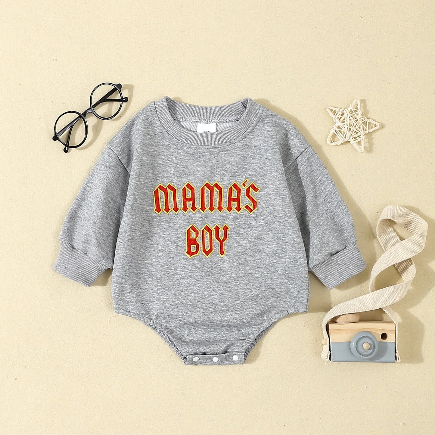 Mamas Boy Romper and matching Mama Sweatshirt